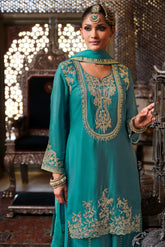 Embroidered Charm Sharara LXSR0093